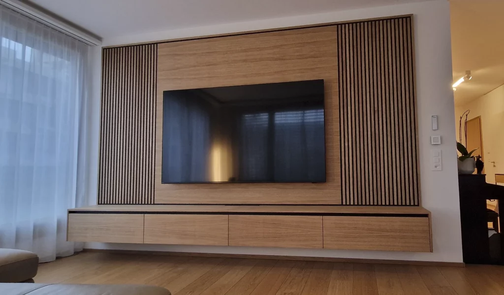 Paroi murale pour TV - No Limit Création Bois