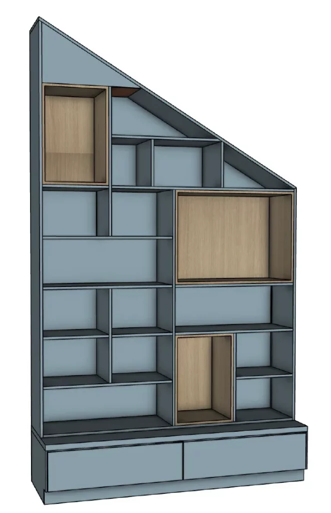 Roday-hall-d-entree-armoire-bibliotheque-Nolimit-creation-bois-14 Aménagement Hall d'entrée, armoire et bibliothèque - No Limit Creation Bois